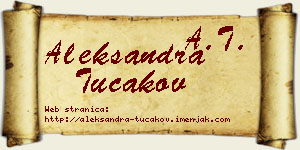 Aleksandra Tucakov vizit kartica